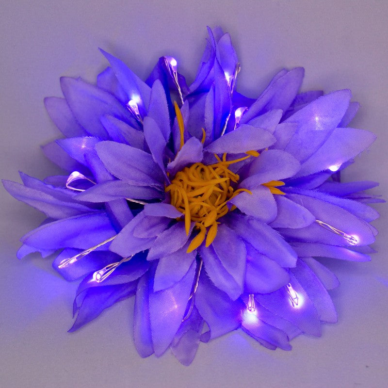 LED Chrysantbloem Paars