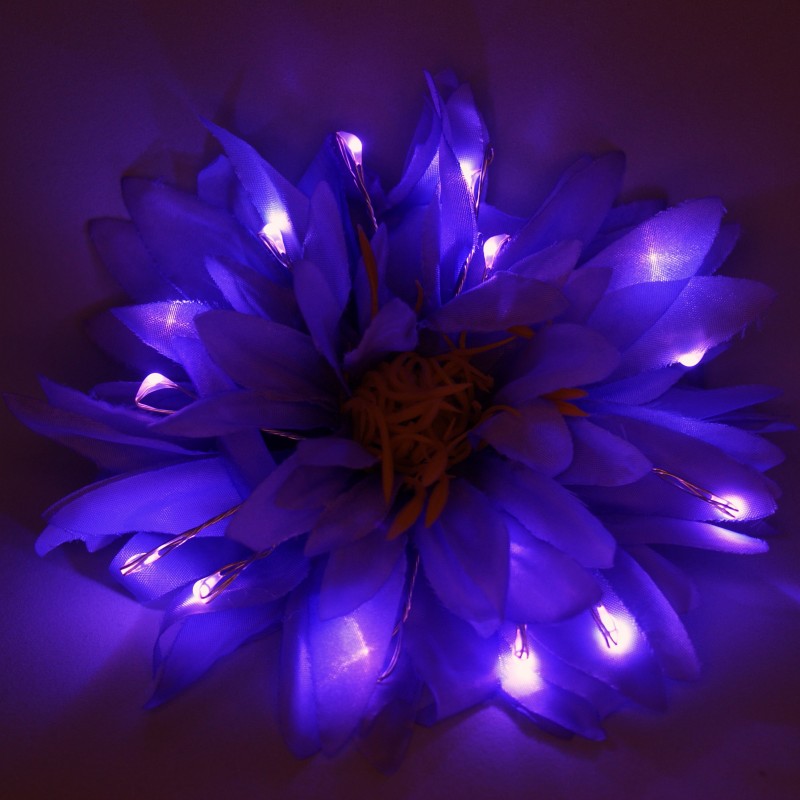 LED Chrysantbloem Paars