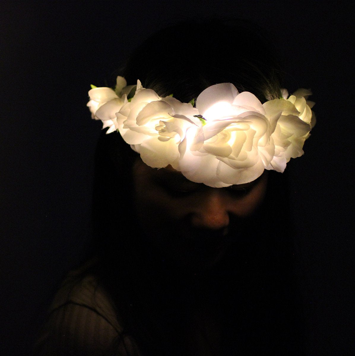 LED Bloemenkroon Glow Wit