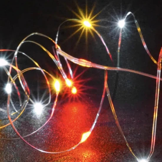 Rood Wit Geel Sparkling String Lights