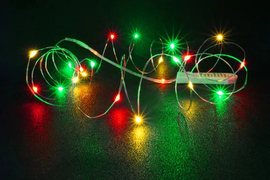 Rood Geel Groen Sparkling String Lights