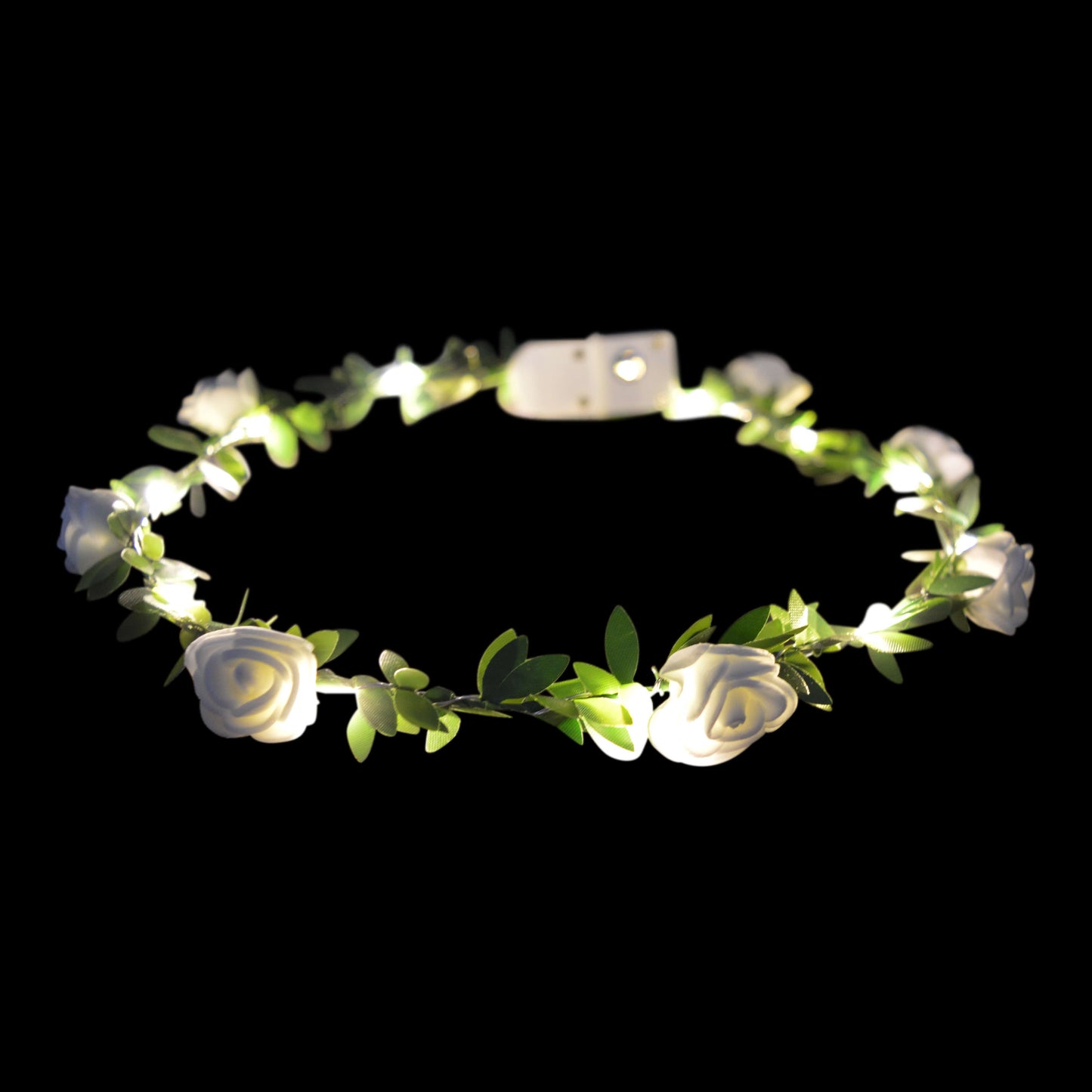 LED Bloemenkroon Glow Kleine Roosjes Wit